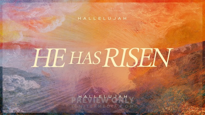 Easter Etching He Has Risen Title Graphics Igniter Media