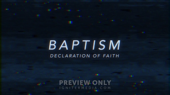 Glitch Baptism Title Graphics Cody Duck Designs