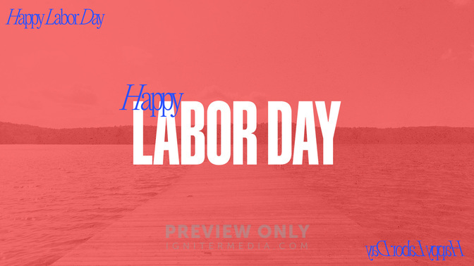 Happy Labor Day Title Graphics Church Visuals