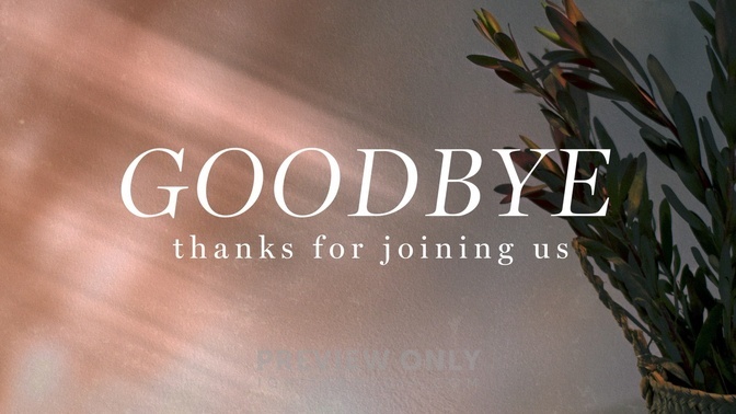 Flourish Good Bye Title Graphics Timber And Pearl