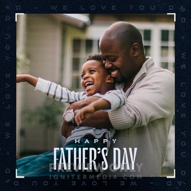 Navy Focal Happy Father S Day Social Media Graphics Igniter Media