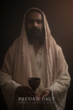 Jesus Holding A Chalice At The Last Supper Stock Photos Pearl