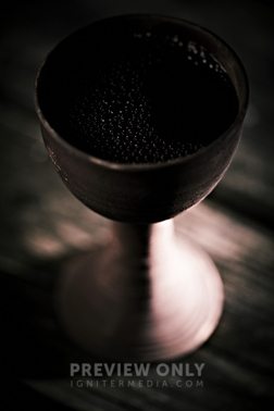 A Depiction Of The Cup Of Christ Used During The Last Supper. - Stock ...