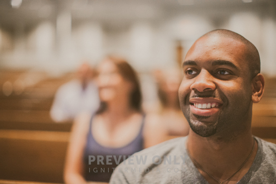 People Sitting In Church Pews Stock Photos Pearl   Image