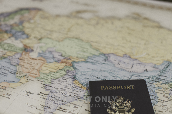 Passport On The Map Of Asia - Stock Photos | Pearl