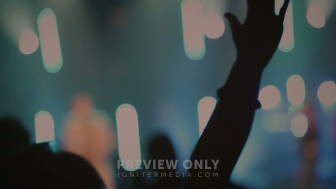 Hands Raised At A Christian Music Concert - Stock Videos | Prixel Creative