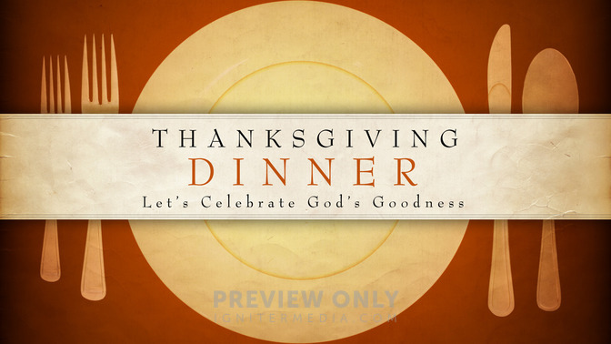 Thanksgiving Dinner - Title Graphics | Igniter Media