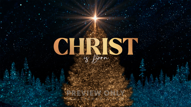 Sparkling Christmas - Christ Is Born - Title Graphics | Life Scribe Media