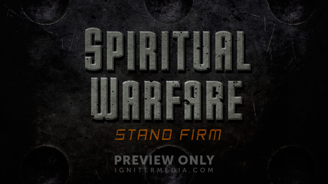 Spiritual Warfare - Title Graphics | Igniter Media