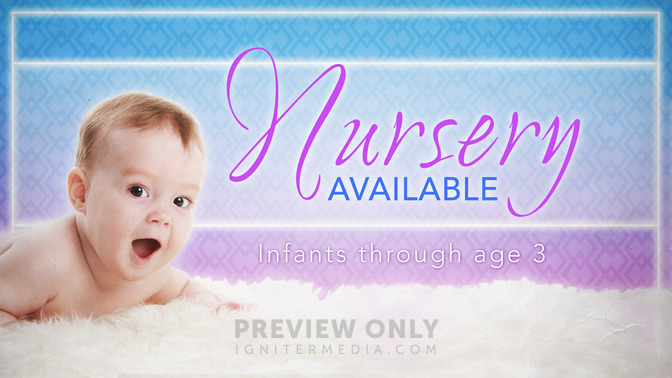 Nursery Available - Title Graphics | Igniter Media