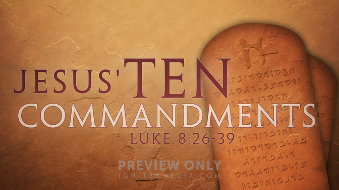 Jesus' Ten Commandments - Title Graphics | Igniter Media