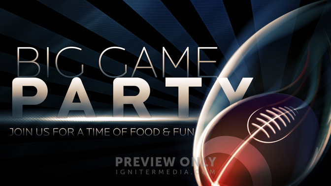 Big Game Party - Title Graphics | Igniter Media