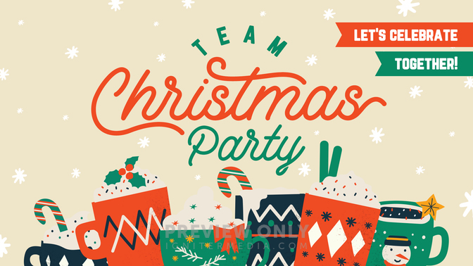 Team Christmas Party - Title Graphics | Church Visuals