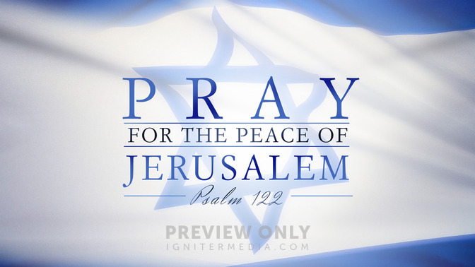 Pray for the Peace of Jerusalem - Title Graphics | Igniter Media