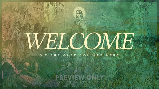 Easter Etching Palm Sunday Welcome Title Graphics Igniter Media