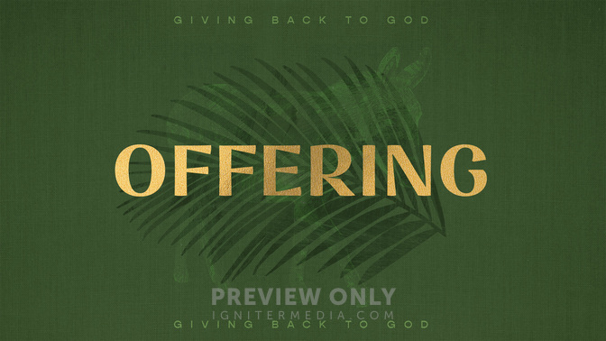 Sayings of Easter - Palm Sunday Offering - Title Graphics | Igniter Media