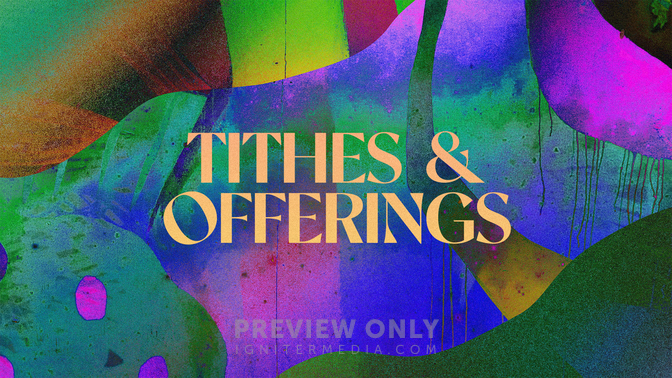 Colorful Summer - Tithes and Offerings - Title Graphics | New Vision