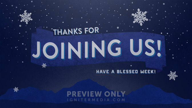 Christmas Illustration - Thanks For Joining Us - Title Graphics