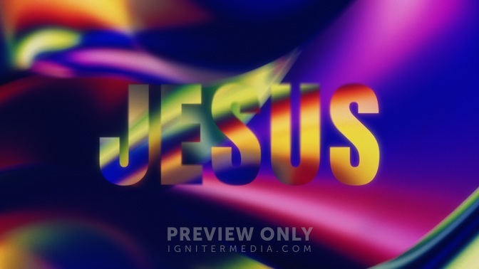 Flow - Colorful Jesus - Worship Backgrounds | MYK