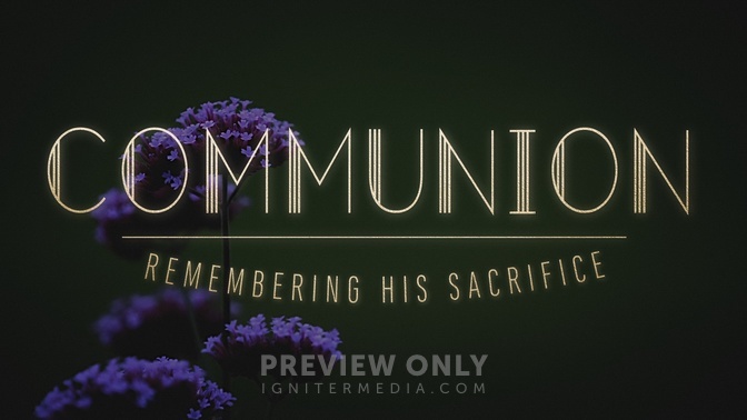 Ebony Floral - Communion - Title Graphics | Timber and Pearl