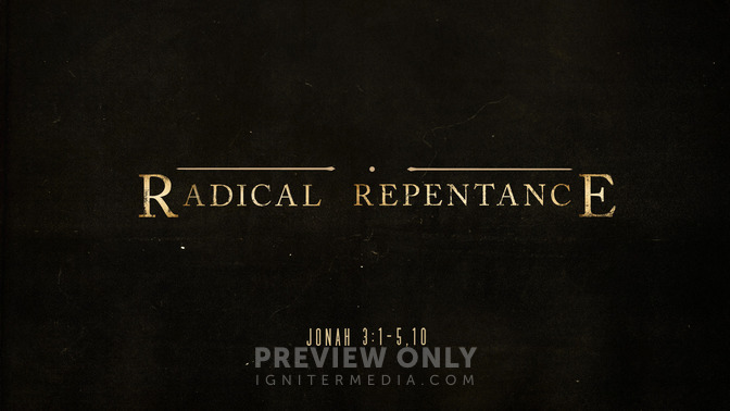 Radical Repentance - Title Graphics | Igniter Media