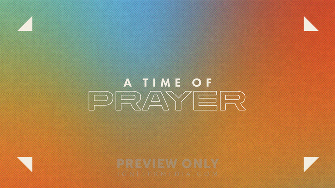 Shaped to Serve - A Time of Prayer - Title Graphics | Igniter Media