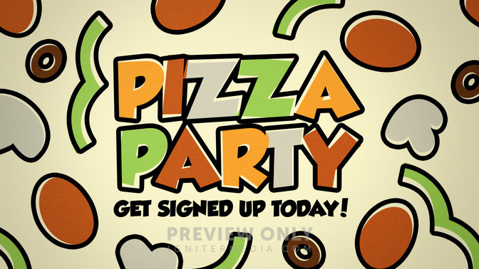 Pizza Party - Title Graphics | Igniter Media