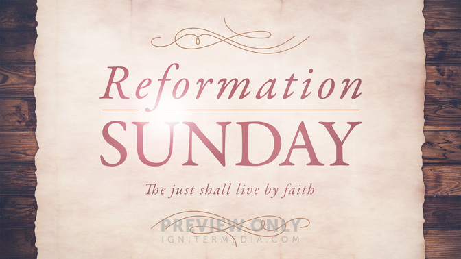 Reformation Sunday - Title Graphics | Igniter Media