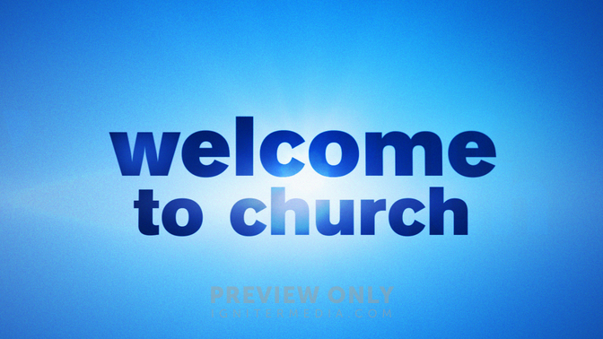 Simple Blue - Welcome to Church - Title Graphics | Igniter Media