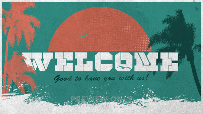 Beach Postcard - Welcome - Title Graphics | Igniter Media