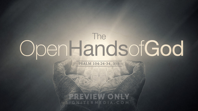 The Open Hands of God - Title Graphics | Igniter Media