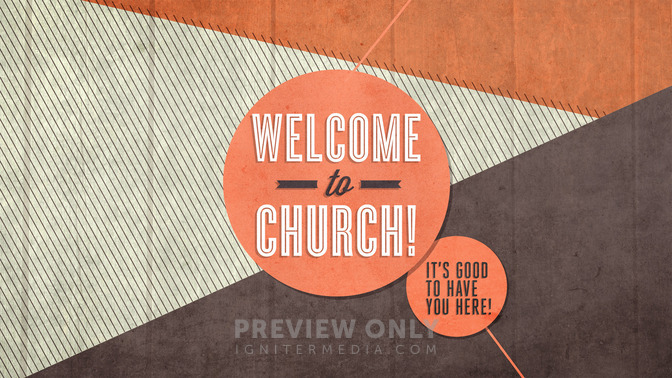 Pastel Color - Welcome To Church - Title Graphics | Igniter Media