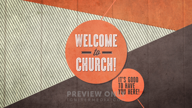 Pastel Color - Welcome To Church - Title Graphics | Igniter Media