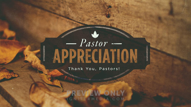 Pastor Appreciation - Title Graphics | Igniter Media