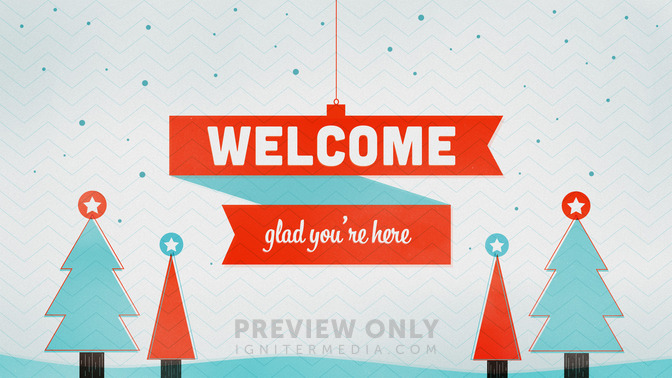 Red Ribbon - Welcome - Title Graphics 