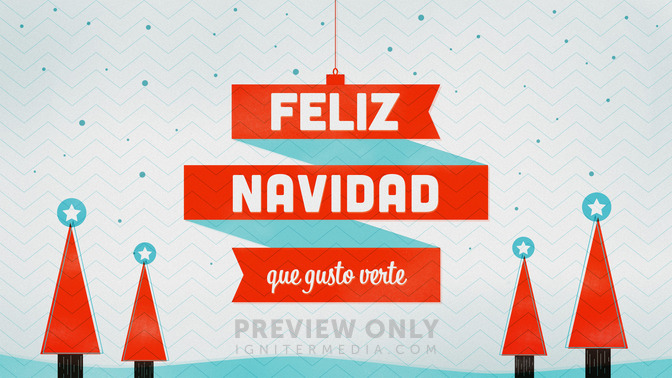 Red Ribbon - Feliz Navidad - Title Graphics | Igniter Media