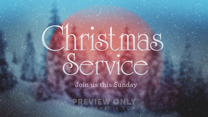 Snowy Blue - Christmas Service - Title Graphics | Igniter Media