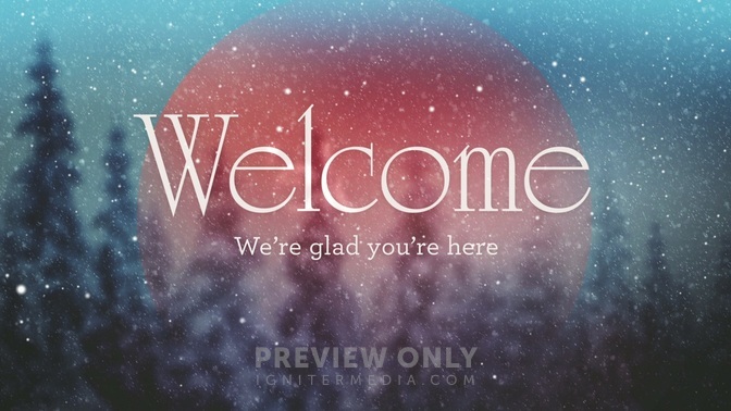 Snowy Blue - Welcome - Title Graphics | Igniter Media