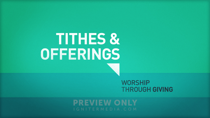 Summer Stripes - Tithes & Offerings - Title Graphics | Igniter Media