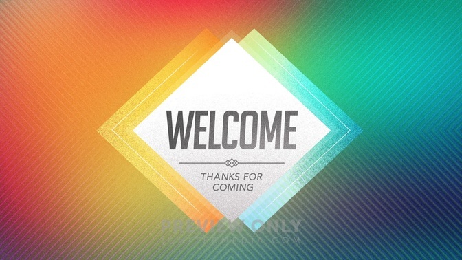 Welcome - Multicolor - Title Graphics 