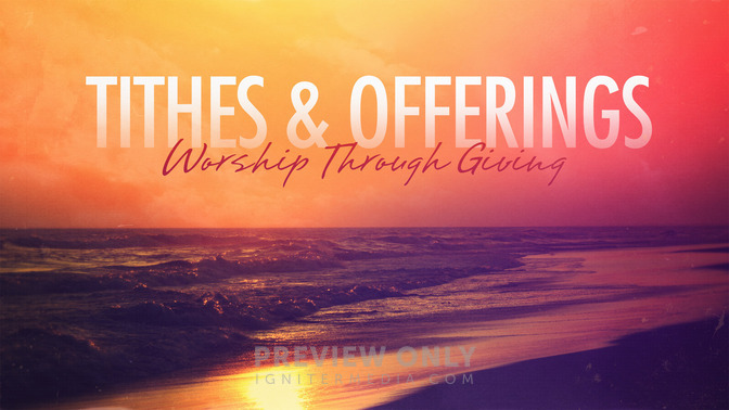 Summer Hues - Tithes & Offerings - Title Graphics | Igniter Media