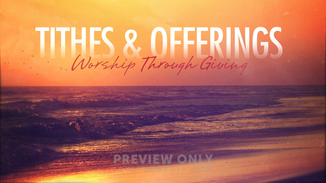 Summer Hues - Tithes & Offerings - Title Graphics | Igniter Media