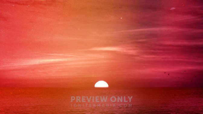 Summer Hues - Ocean Sunset - Worship Backgrounds | Igniter Media