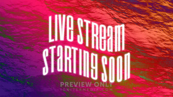 Waves - Live Stream Starting Soon - Title Graphics | New Vision