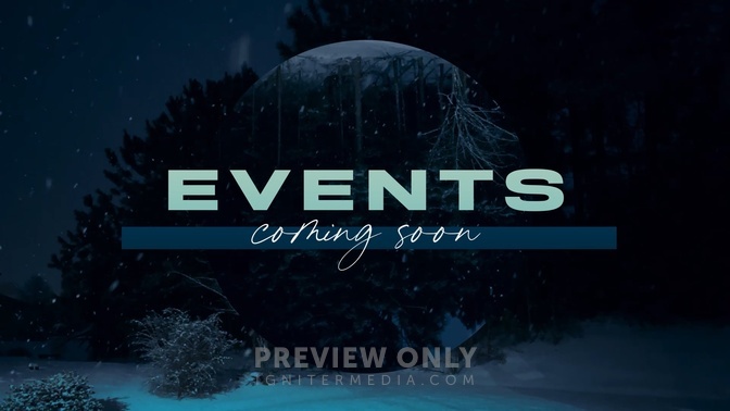 Snowy Tree - Events - Title Graphics | Cody Duck Designs