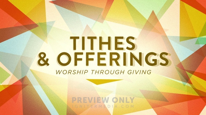 Spring Mosaic - Tithes & Offerings - Title Graphics | Igniter Media