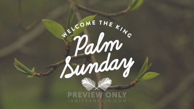 Blossoms - Palm Sunday - Title Graphics 