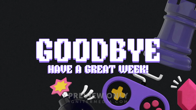 Gamer - Goodbye - Title Graphics | Church Visuals