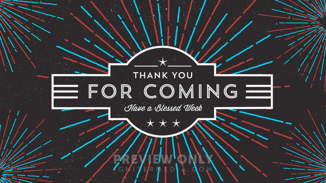 Summer Celebration - Thank You For Coming - Title Graphics | Igniter Media