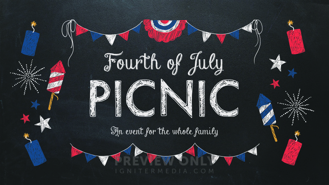 Fourth of July Picnic - Title Graphics | Igniter Media